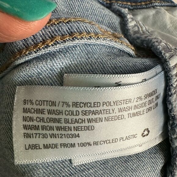 Universal Threads Blue High Rise Skinny Fit Jeans Stretch Size 14/32R - Picture 10 of 11